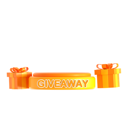 Give Away Podium  3D Icon