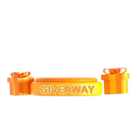 Give Away Podium  3D Icon