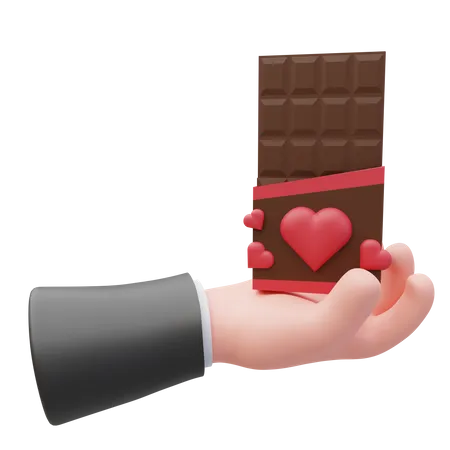 Give chocolate  3D Icon