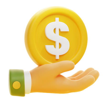 GIVE COIN  3D Icon