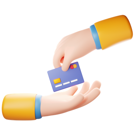 Give Credit Card  3D Icon