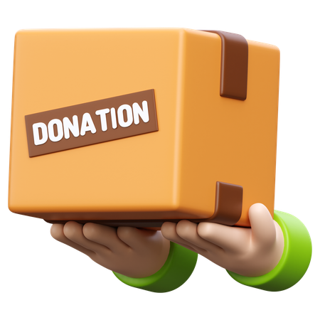 Give Donation Box  3D Icon