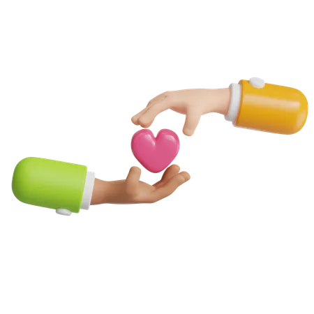 Give each other love  3D Icon