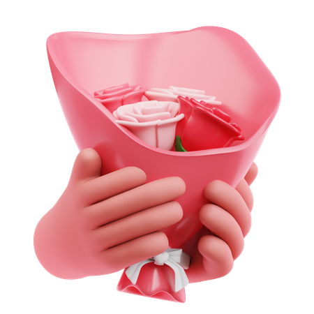Give Flower Bouquet  3D Icon