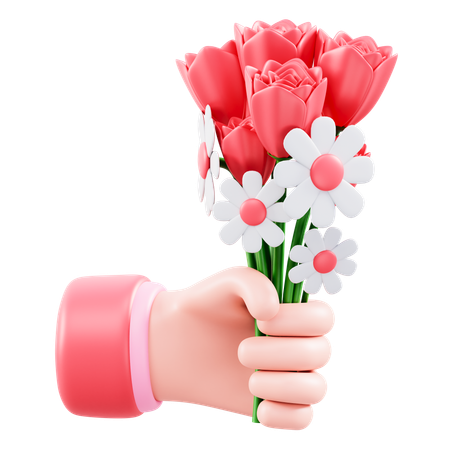 Give Flowers  3D Icon