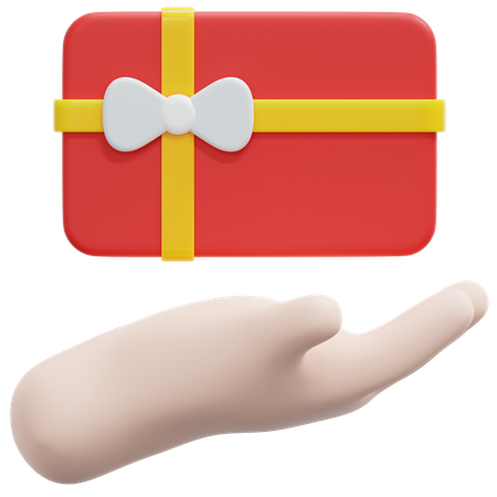 Give Gift Card  3D Icon