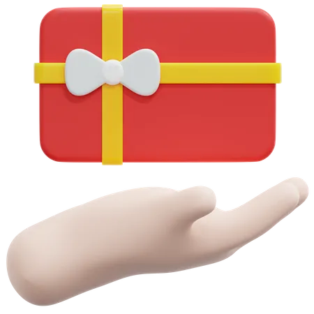 Give Gift Card  3D Icon