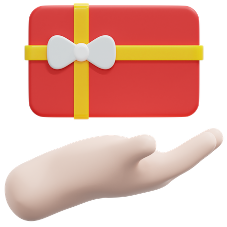 Give Gift Card 3D Icon