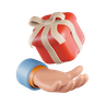 3d give gifts illustration