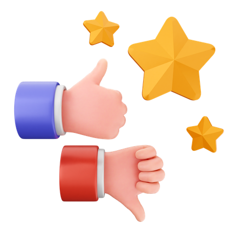Give good or bad riview  3D Icon