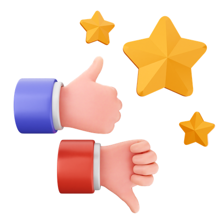 Give good or bad riview  3D Icon