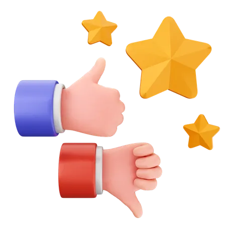 Give good or bad riview  3D Icon