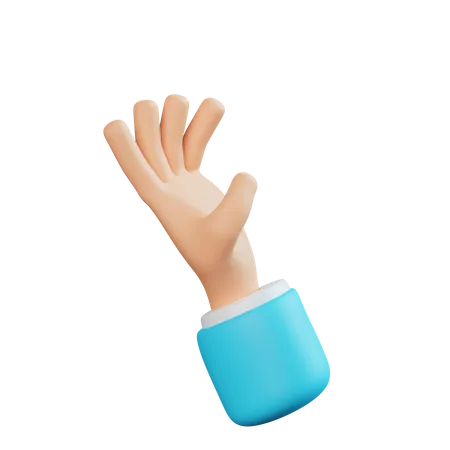 Give Hand gesture  3D Icon