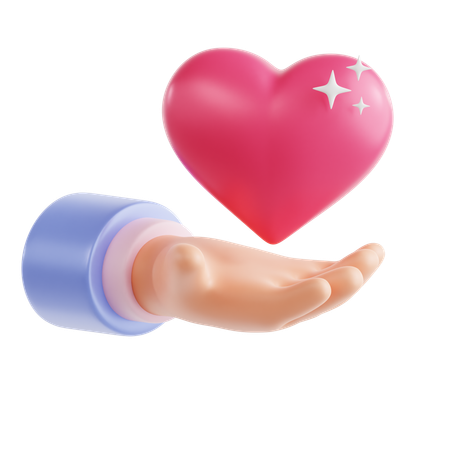 Give Heart  3D Icon