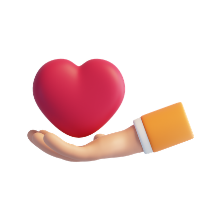 Give Heart  3D Icon