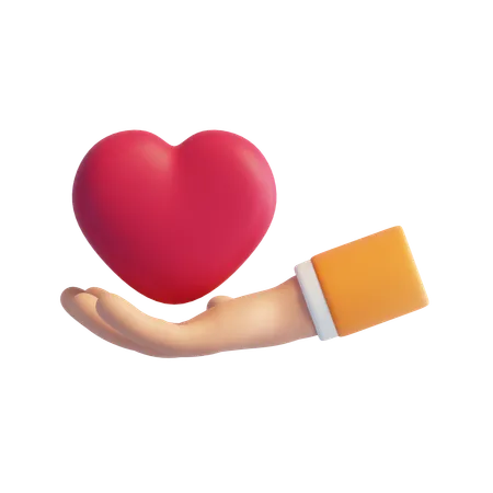 Give Heart  3D Icon