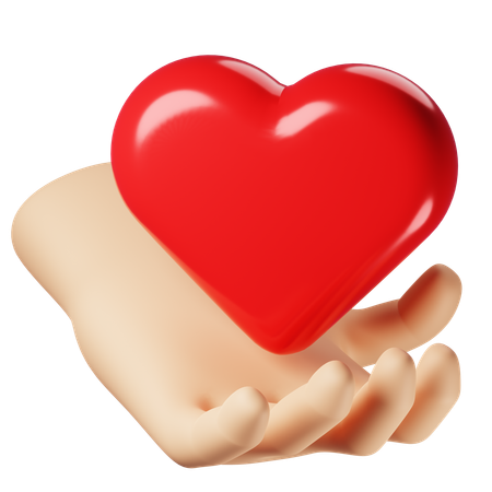 Give Heart  3D Icon