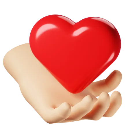 Give Heart  3D Icon