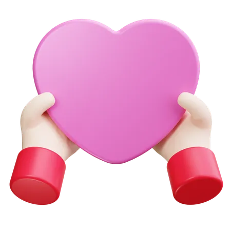 Give heart  3D Icon