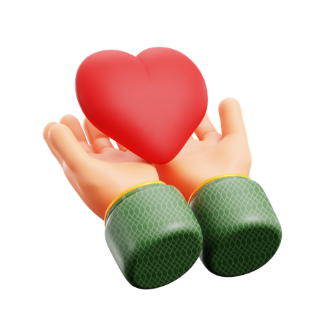 Give Love  3D Icon