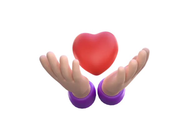 Give Love  3D Icon