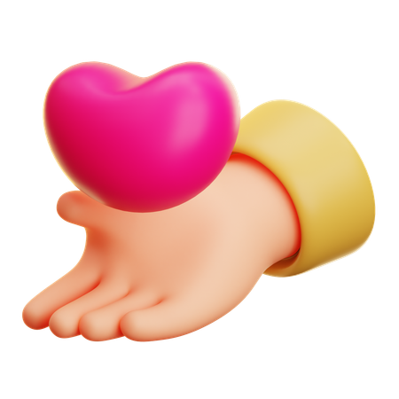 Give Love  3D Icon