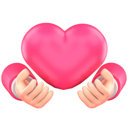 Give Love  3D Icon