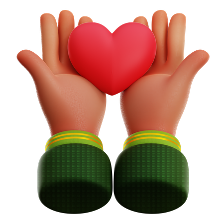 GIVE LOVE  3D Icon