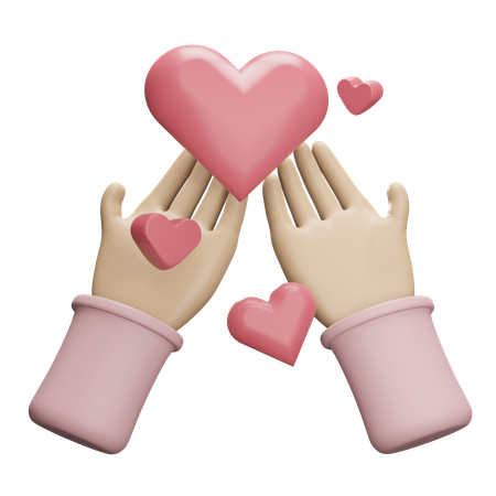 Give Love  3D Icon