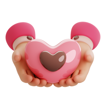 Give Love  3D Icon