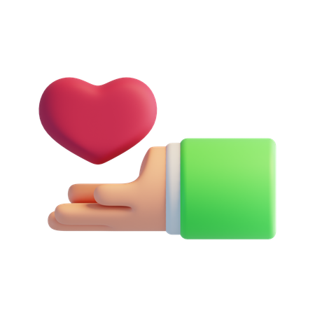 Give Love  3D Icon