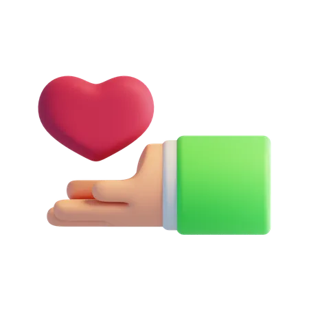 Give Love  3D Icon