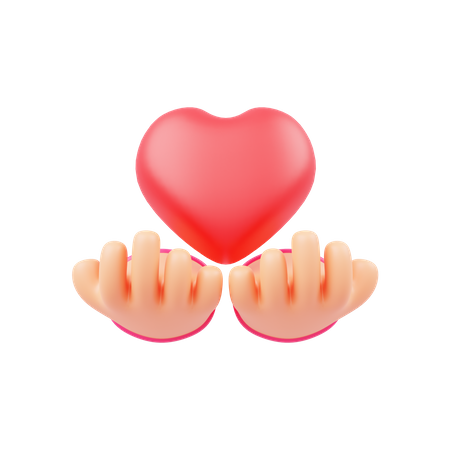 Give Love  3D Icon