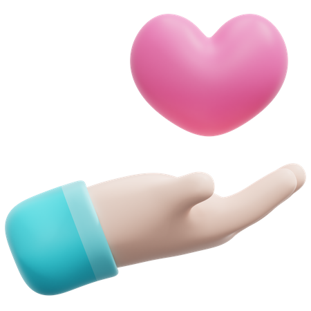 Give Love  3D Icon