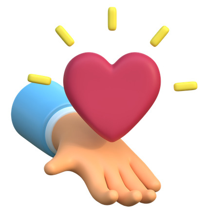 Give Love  3D Icon