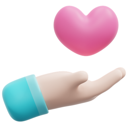 Give Love  3D Icon