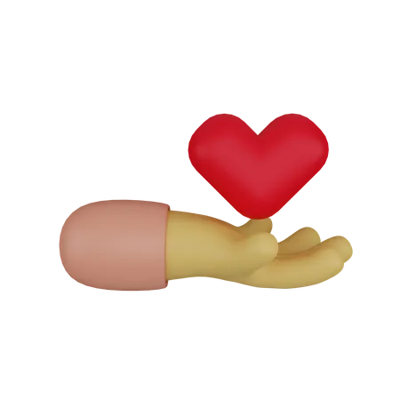 Give Love  3D Icon