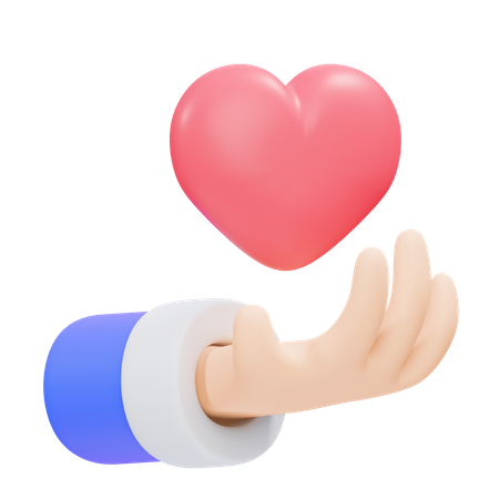 Give Love Gesture  3D Icon