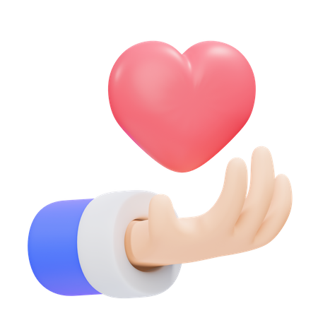 Give Love Gesture  3D Icon