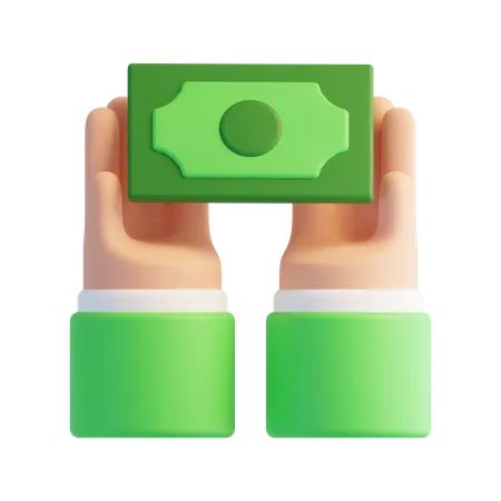 お金をあげる  3D Icon