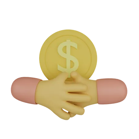 Give Money  3D Icon