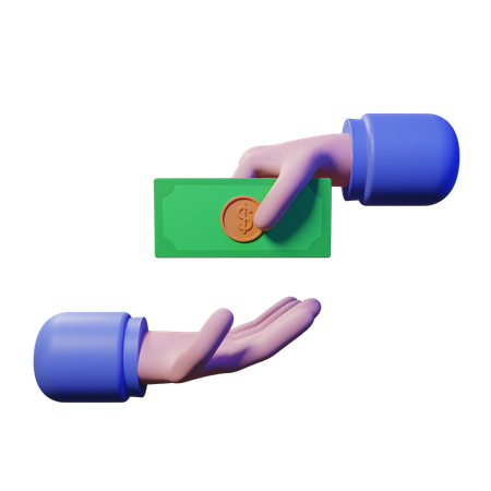 Give Money  3D Icon