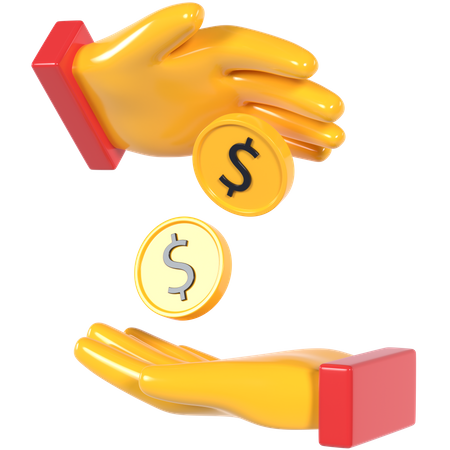 Give Money  3D Icon