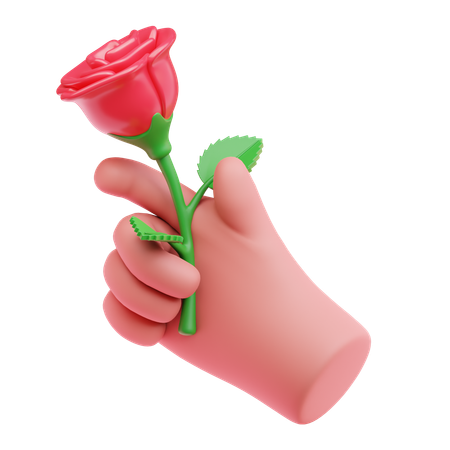 Give Rose  3D Icon