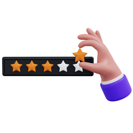 Give Star Rating  3D Icon