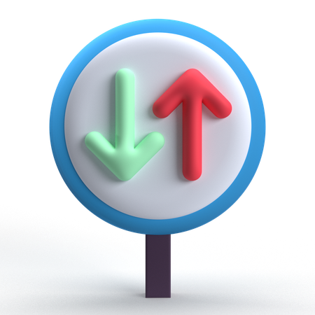 Give Way  3D Icon