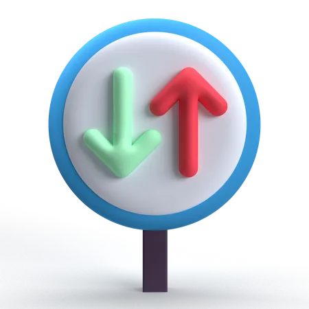 Give Way  3D Icon