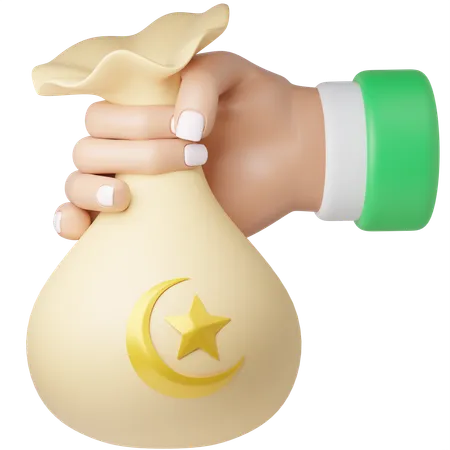 Give Zakat  3D Icon