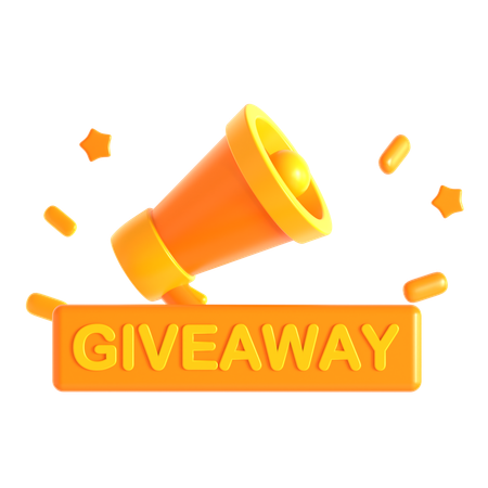 Giveaway Announcement  3D Icon