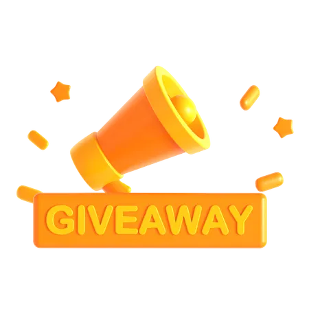 Giveaway Announcement  3D Icon